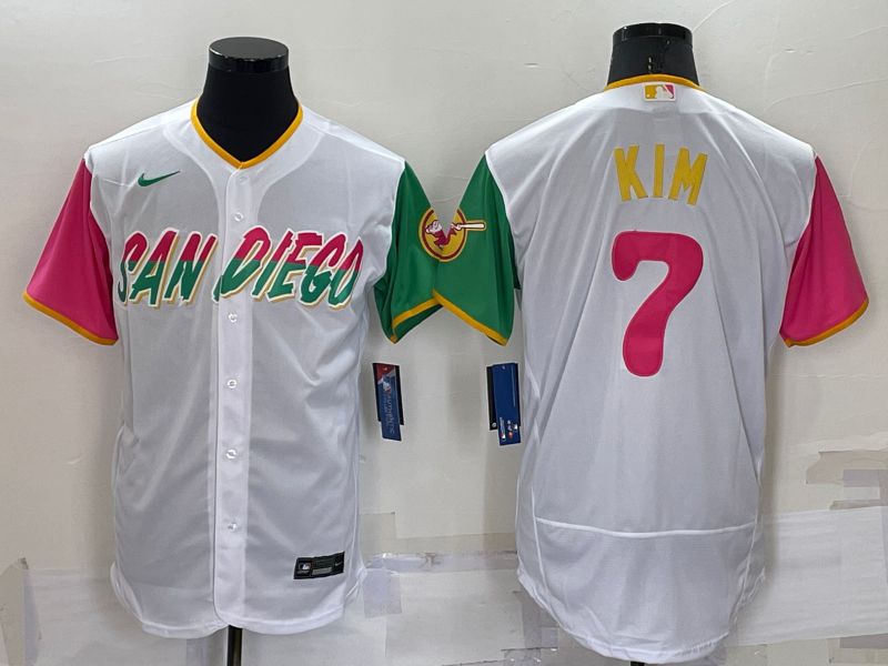 Men San Diego Padres #7 Kim White City Edition Elite Nike 2022 MLB Jersey->los angeles dodgers->MLB Jersey